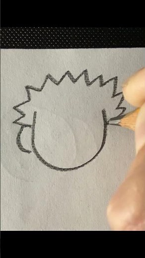 Spiky hair boy doodle