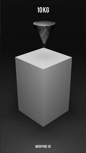 "Solid Cylinder Collapse Made of 8000 Cubes | Satisfying 3D Animation | Blender Physics ASMR"