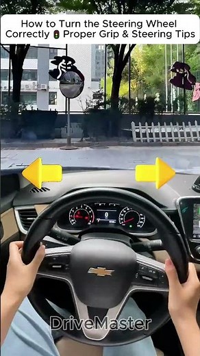 🚗 How to Turn the Steering Wheel Correctly 🚦Proper Grip & Steering Tips #drivingwrittentestdmv #tips
