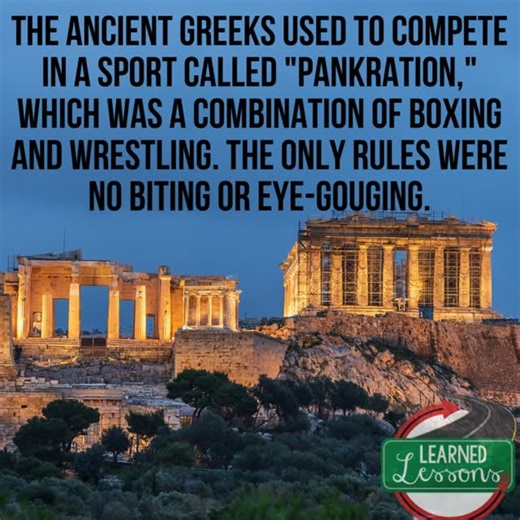 History, Science, Teacher PD | 🥊🏛️ The ancient Greeks competed in a brutal sport called pankration—a mix of boxing and wrestling with almost no rules. The only things... | Instagram