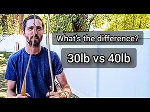The Difference between a 30lb and 40lb recurve bow and shooting a family heirloom