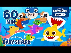 [BEST] Baby Shark Doo Doo Doo 1 Hour Medley | +Compilation | Shark Month | Baby Shark Official