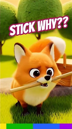 The Hungry Fox and the Clever Trick 🦊🍎 | Cute Animated Story