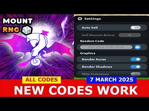 *NEW CODES* [UPD 12💫] MOUNT RNG 🐲 ROBLOX | ALL CODES | MARCH 7, 2025