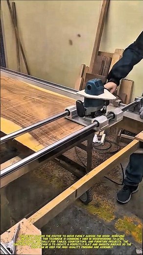 Wood Slab Flattening Using Sliding Router Jig | Smart Woodworking Technique.