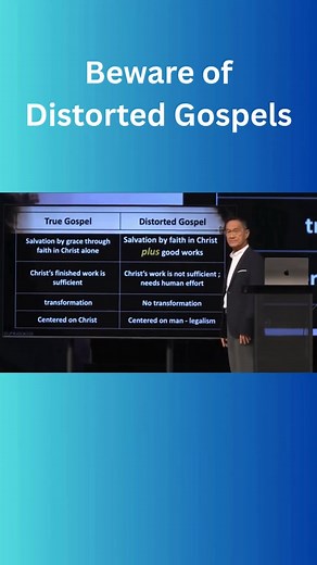 Beware of Distorted Gospels. Don't fall for a distorted gospel! Christ's finished work is sufficient. Any teaching that says you must add human effort or that God’s main goal is your earthly prosperity is a false message. The truth transforms your desire, it doesn't give a license to sin. 📖❤️🙏 #fblifestyle #God #Jesus #faith #Hope #Love #GodLovesUs #CCF #PastorPeterTanchi #FalseGospel #SoundDoctrine #Theology | God Loves Us