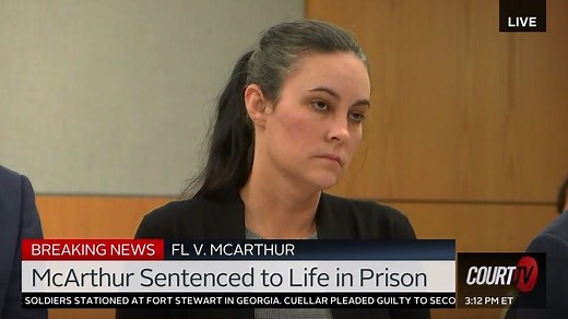 BREAKING: Judge Shackelford sentences Ashley McArthur to LIFE IN PRISON. Watch LIVE coverage of FL v. McArthur on #CourtTV. | COURT TV