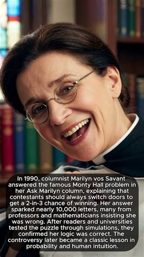 In 1990, columnist Marilyn vos Savant answered the famous Monty Hall problem #hiddenhistory #history