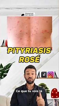 Qu'est ce que le Pityriasis rosé ?? #peau #skin #skincare #dermatology #maladie #beauté #santé