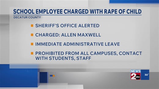Decatur County Schools employee charged with child rape, placed on leave