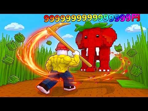 I've become a Roblox god, mowing the grass in Brainlot.