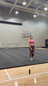 Round off back handspring layout on dead mat