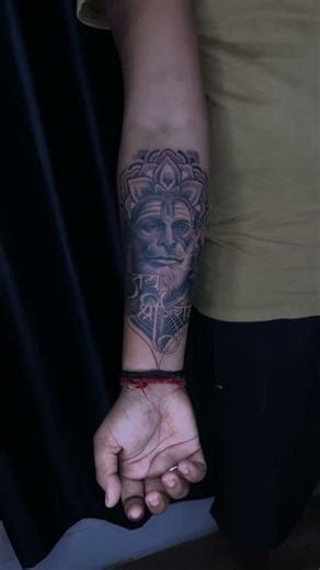 best of the week lord hanuman tattoo 🙏🏻