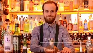 Here's Simone whipping up a tasty cocktail with the delightful Arbikie Gin for our cocktail of the month "The Localist" - a delicious blend of Arbikie Kirsty’s Gin, Smoked Seaweed Vinegar, Ginger Wine with Scottish Thistle and Heather, Bottarga Honey, Fresh Lemon, Freeze Dried Raspberry & Bleaberry Cranachan, \u0003Charcoal & Sesame Wholemeal Biscuits #TheGisbonBar #ArbikieGin #TheLocalist #CocktailOfTheMonth | The Gibson