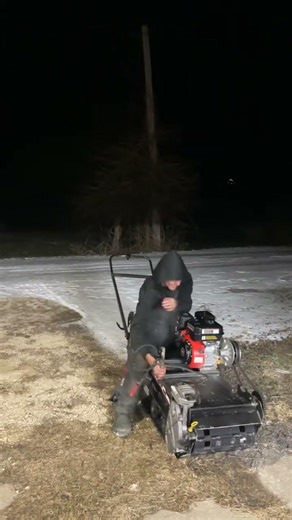 First test drive on my homemade snow dog so far so good! #homemade #fishing #icefishing #shorts ￼￼