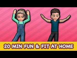 20 Min Indoor Kids Workout: Fun & Fit At Home! - Videos For Kids