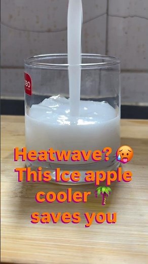 Ice apple & coconut water cooler | Best Summer drink #foodshorts #summerdrink #healthydrink