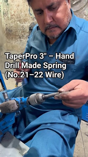 3 Inch Taper Spring Made with Hand Drill | No.21–22 Wire Spring | Iron Craft Engineering