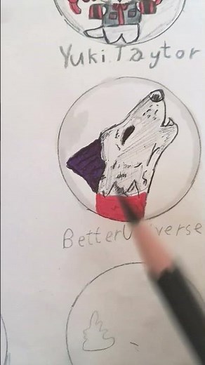 wolf drawing pfp