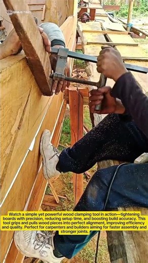 Efficient Wood Clamping Tool for Faster Boat/Structure Assembly!