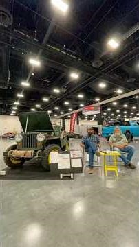 POV of entering a Car Show in a 1947 Jeep!