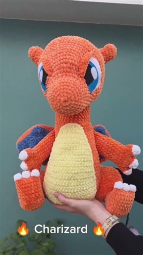 Crochet Charizard 🔥 #crochet #crochetpokemon #pokemon