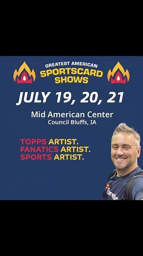 Mark your calendars! Lots of tables and autograph signers from former Huskers and Chiefs and I will also be set up all weekend! Check out https://www.gas-shows.com/ for more details. I look forward to seeing you! | Josh Trout Paintings