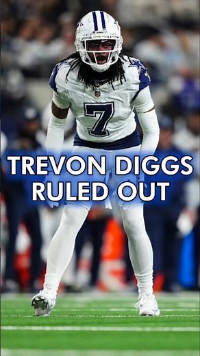 BREAKING: Trevon Diggs OUT vs. Commanders With Concussion #Cowboys #TrevonDiggs #shorts