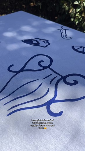 Summer Tablecloth Painting Project: Creative Part Two