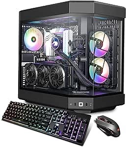 iBUYPOWER Y60 Black Gaming PC Computer Desktop Y60BA7N3701 (AMD Ryzen 7 7700X, RTX 3070 8GB, 32GB DDR5 5200 RGB (16x2), 1 TB NVMe SSD, WiFi Ready, Windows 11 Home)