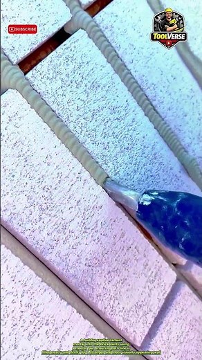 Filling Brick Joints with Mortar Using a Precision Mortar Gun #buildingtools #construction