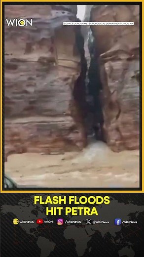 Hundreds Of Tourists Evacuated Amid Flash Floods In The Archaeological City Of Petra | WION