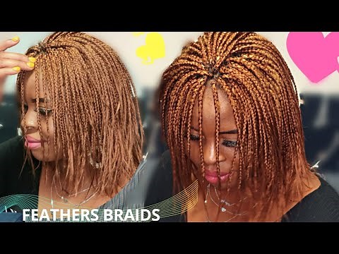 How to Diy Feathers Box Braids : on Yourself Beginners Friendly Tutorial