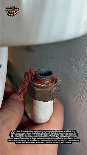 Fix Leaking Toilet Pipe in Seconds | Smart DIY Plumbing Hack That Works
