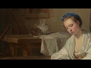 Childe Hassam - The Sonata & Jean Baptiste Greuze - Broken Eggs