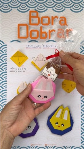 LEMBRANCINHA DE PÁSCOA - DIAGRAMA DE ORIGAMI EM 3D - #fyp #coelho #pascoa #easter #bunny #rabbit