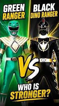 Green Ranger vs Black Dino Ranger: Who Is Stronger?! #powerrangers