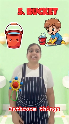 Bathroom Items for Kids | Learn 10 Bathroom Things in English | Kids Learning