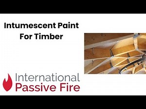 How does an intumescent paint or varnish protect timber