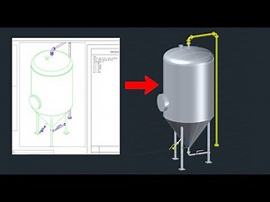 Modelando um Fermentador no AutoCad Plant 3D