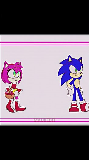 The gift Amy Rose gave to Sonic 🩷❤️ #animation #edit #shorts