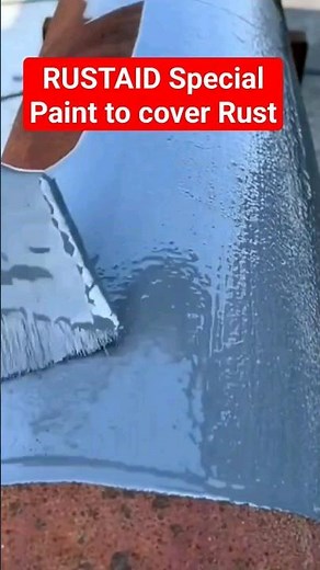 RUSTAID Special Paint to cover Rust#subcriber #painting #paint#painter #rusting #rust#metal #shorts