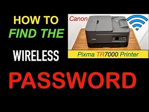 How To Find The Password Of Canon Pixma TR7000 Series All-In-One Printer, Review ?