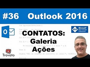 #36 - Contatos - Outlook 2016