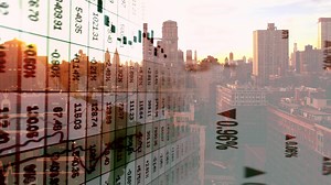 Finance Corporate Business Profits Sales Data Charts Animation Background