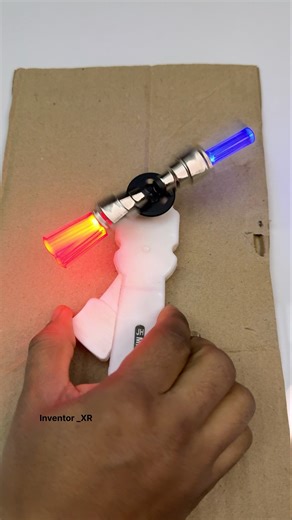 Powering 2 wing propeller with tire light #youtubeshorts #motorbuilding #project #diy #motor #tech