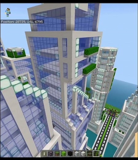 Minecraft Futuristic Cities Overview (Eco and High Tech) #minecraft