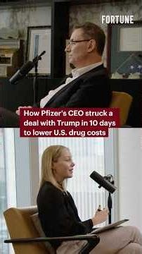 How Pfizer's CEO struck a deal with Trump in 10 days to lower U.S. drug costs #Pfizer #Trump