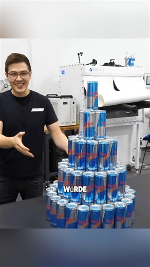 100 Dosen RedBull in einer Flasche 💀 #shorts