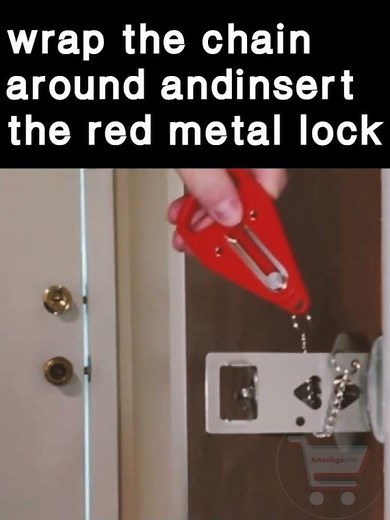 How To Install The Portable Door Lock?